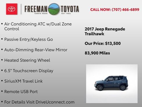 Used 2017 Jeep Renegade Trailhawk w/ Premium Trailhawk Package image 13