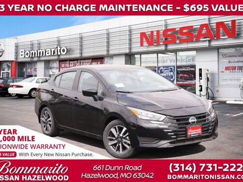 New 2025 Nissan Versa SV w/ Trunk Package image 1