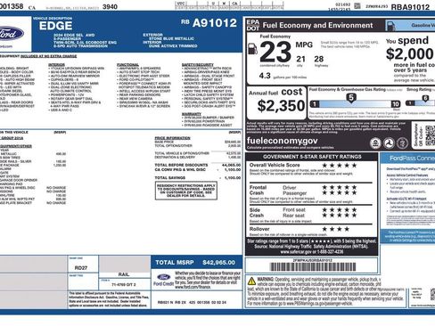 Used 2024 Ford Edge SEL w/ Convenience Package image 2