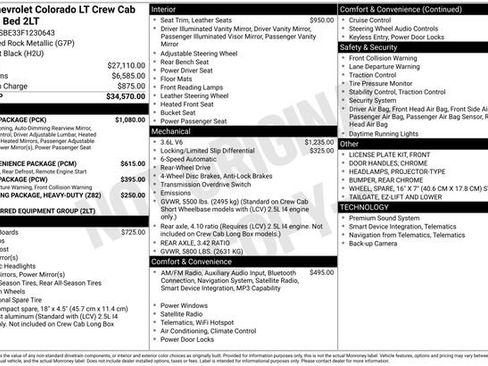 Used 2015 Chevrolet Colorado LT w/ Luxury Package RWD image 9