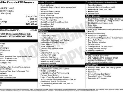 Used 2025 Cadillac Escalade ESV Premium Luxury w/ LPO, Floor Liner Package