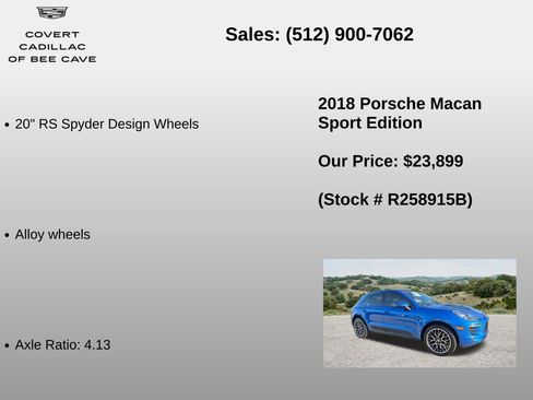 Used 2018 Porsche Macan Sport Edition AWD/4WD image 18