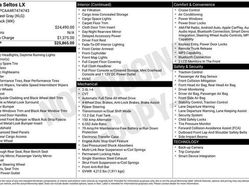 Used 2024 Kia Seltos LX image 4