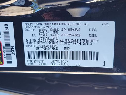 New 2026 Toyota Tundra 1794 Edition AWD/4WD image 29