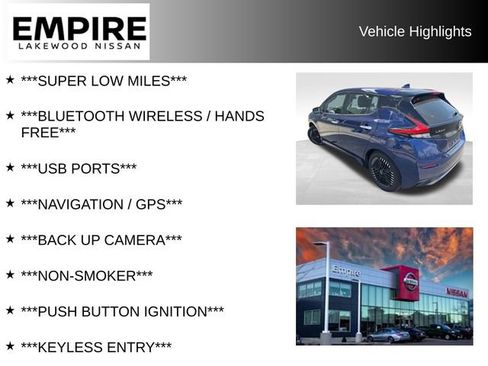Used 2025 Nissan Leaf SV Plus w/ Protection Package FWD image 2