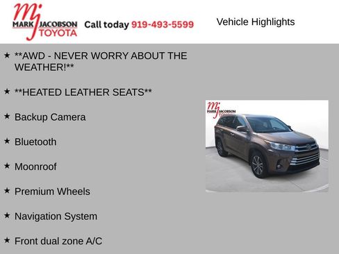 Used 2017 Toyota Highlander XLE AWD/4WD image 5