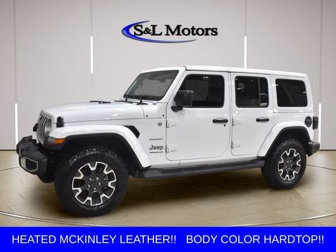 Used 2024 Jeep Wrangler Unlimited Sahara w/ Technology Group AWD/4WD image 3