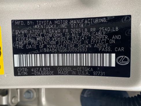 Used 2018 Lexus ES 350 image 21