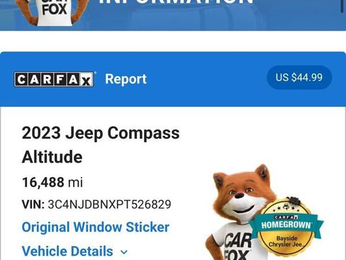 Used 2023 Jeep Compass Latitude w/ Sun and Sound Group AWD/4WD image 5