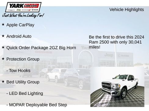 Certified 2024 RAM 2500 Big Horn w/ Bed Utility Group image 13