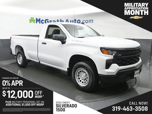 New 2026 Chevrolet Silverado 1500 W/T w/ WT Value Package RWD image 1