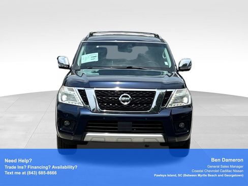 Used 2017 Nissan Armada Platinum w/ Captain Seat Package AWD/4WD image 2