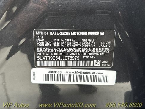 Used 2018 BMW X3 xDrive30i AWD/4WD image 44