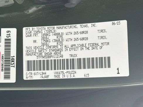 Used 2023 Toyota Tundra 1794 Edition w/ Advanced Package AWD/4WD image 33