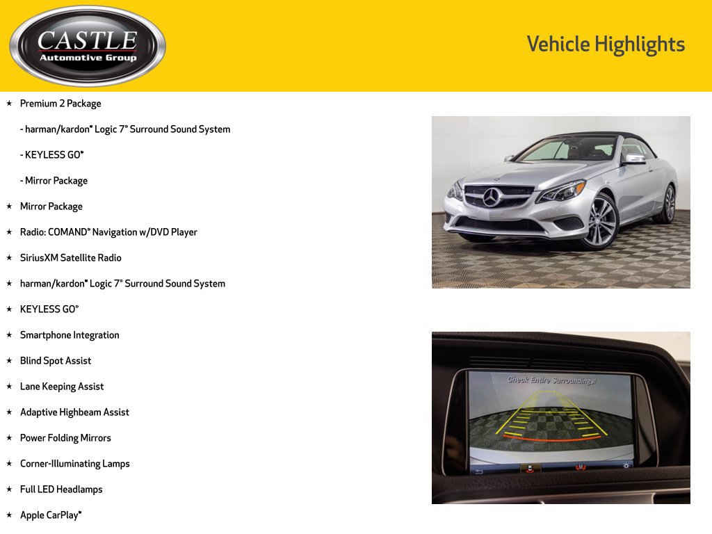 Used 2017 Mercedes-Benz E 400 Cabriolet image 7