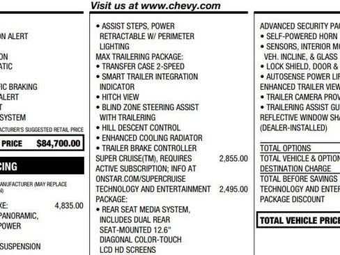 Used 2025 Chevrolet Suburban High Country AWD/4WD image 2
