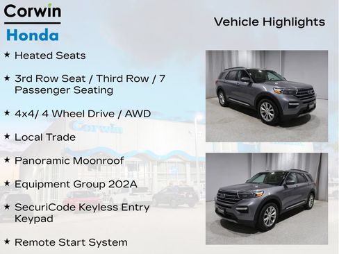 Used 2022 Ford Explorer XLT w/ Equipment Group 202A AWD/4WD image 11