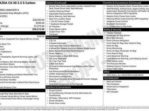 Used 2022 MAZDA CX-30 AWD 2.5 S w/ Preferred Package image 6