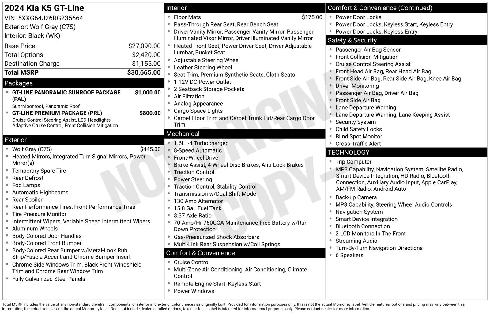 Used 2024 Kia K5 GT-Line FWD image 5