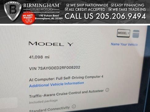 Used 2024 Tesla Model Y Long Range RWD image 2