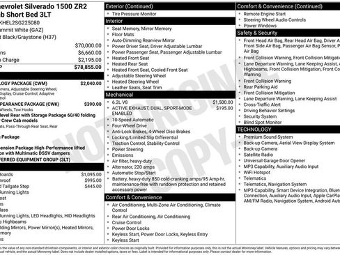 Used 2025 Chevrolet Silverado 1500 ZR2 w/ Technology Package AWD/4WD image 13