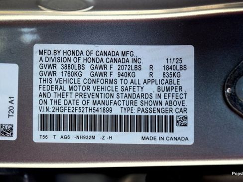 New 2026 Honda Civic Sport image 17