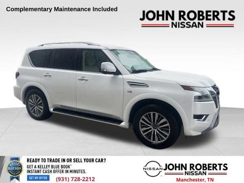 Used 2021 Nissan Armada SL w/ Captain's Chairs Package RWD image 1