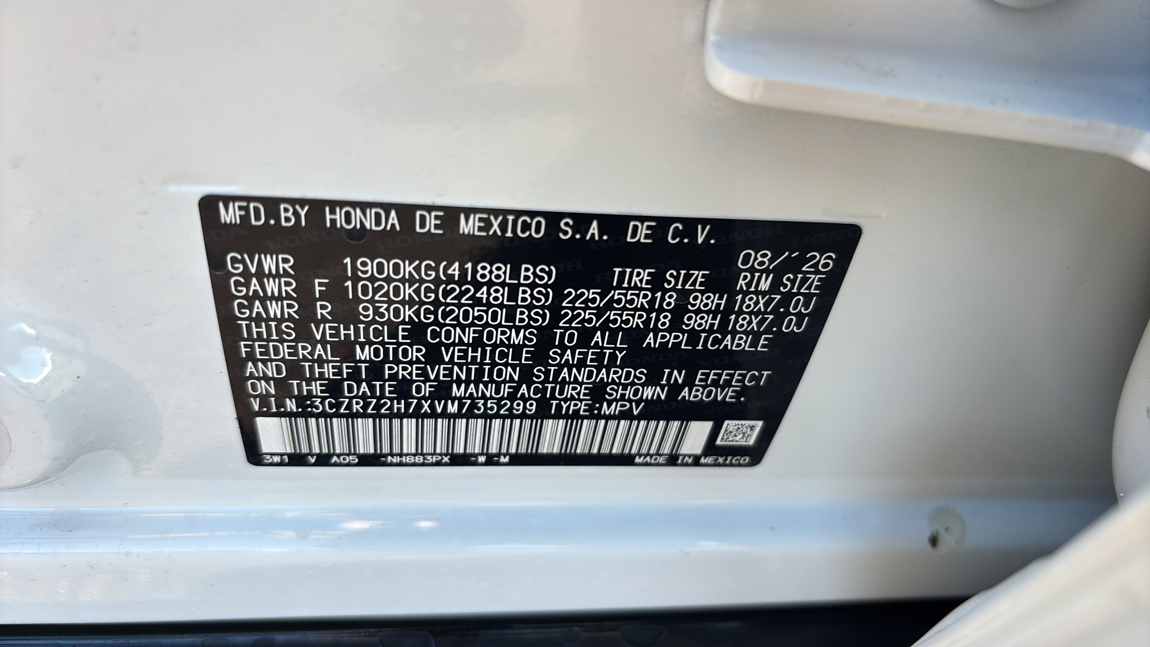 New 2027 Honda HR-V EX-L image 16