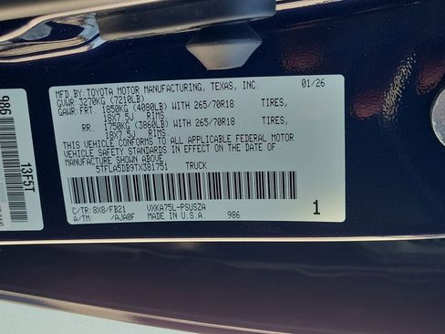 New 2026 Toyota Tundra SR5 AWD/4WD image 29