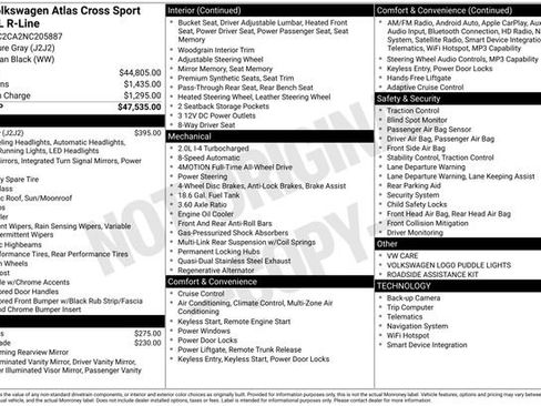 Used 2022 Volkswagen Atlas Cross Sport SEL R-Line AWD/4WD image 35