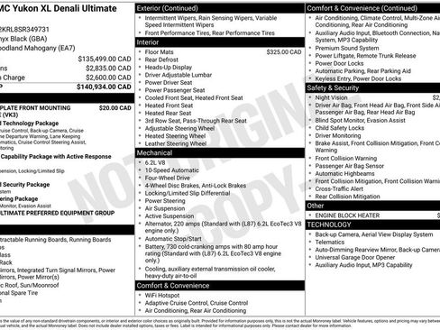 Used 2025 GMC Yukon XL Denali Ultimate AWD/4WD image 24