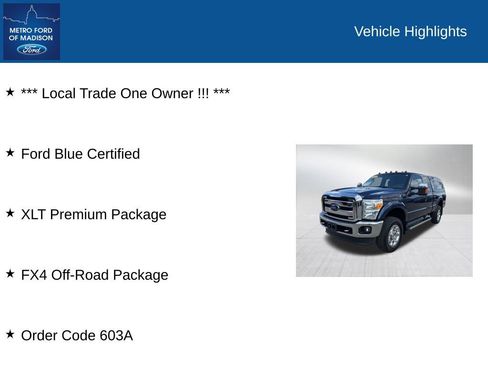 Used 2016 Ford F250 XLT w/ XLT Premium Package AWD/4WD image 2