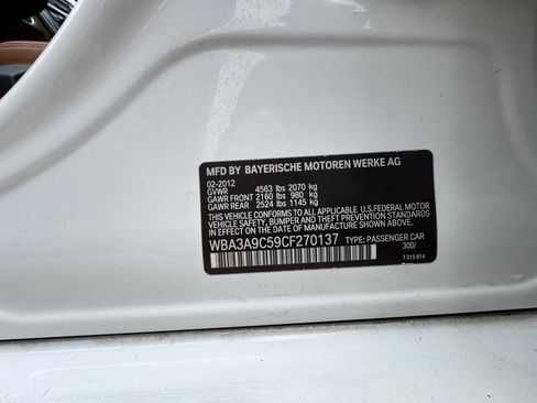 Used 2012 BMW 335i Sedan RWD image 27
