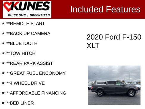 Used 2020 Ford F150 XLT w/ Equipment Group 301A Mid AWD/4WD image 2