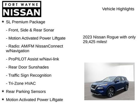 Used 2023 Nissan Rogue SL w/ SL Premium Package AWD/4WD image 8