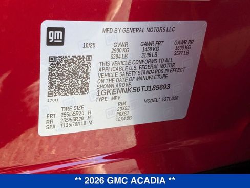 New 2026 GMC Acadia Elevation w/ Elevation Premium Package image 36