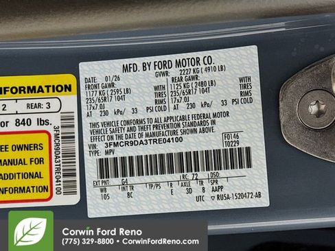 New 2026 Ford Bronco Sport Badlands w/ Sasquatch Badlands Package AWD/4WD image 33