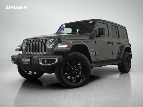 Used 2022 Jeep Wrangler Unlimited Sahara 4xe w/ Cold Weather Group image 1