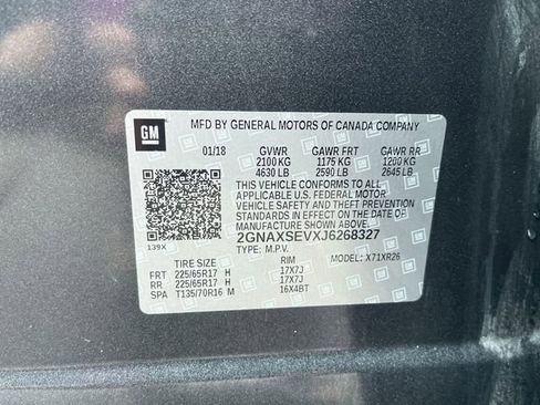 Certified 2018 Chevrolet Equinox LT w/ Sun & Infotainment Package AWD/4WD image 34