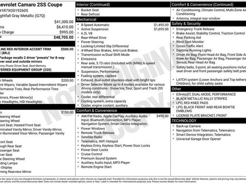 Used 2016 Chevrolet Camaro SS image 2