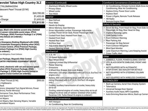 Used 2021 Chevrolet Tahoe High Country RWD image 10