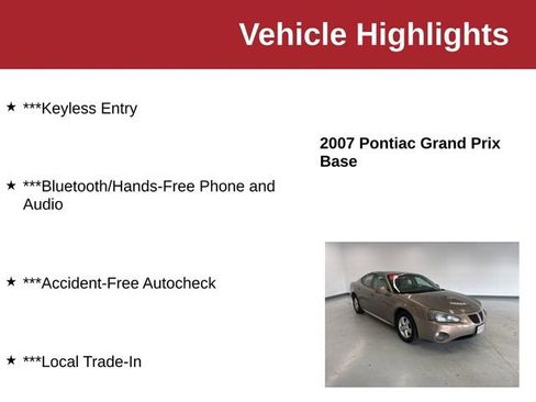 Used 2007 Pontiac Grand Prix FWD image 10
