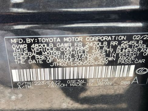 Used 2022 Lexus IS 350 F Sport w/ Navigation Package AWD/4WD image 26