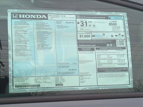 New 2026 Honda Accord SE image 17