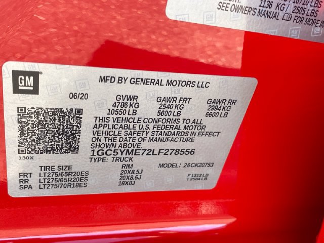 Certified 2020 Chevrolet Silverado 2500 Custom w/ Custom Value Package AWD/4WD image 24