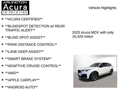 Certified 2025 Acura MDX A-Spec AWD/4WD image 7