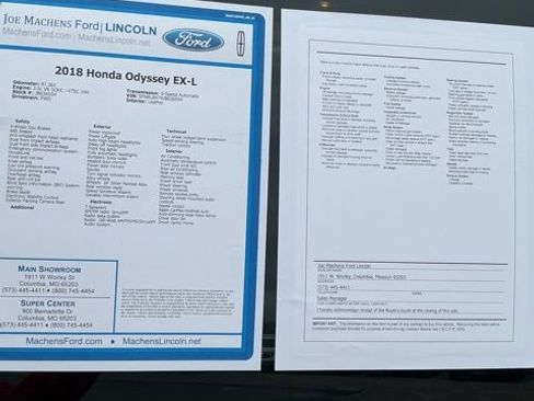Used 2018 Honda Odyssey EX-L image 14