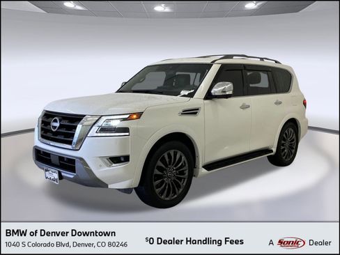 Used 2023 Nissan Armada Platinum w/ Captain's Chairs Package image 1