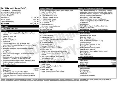 Used 2023 Hyundai Santa Fe SEL image 21