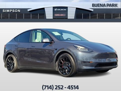 Used 2021 Tesla Model Y Long Range AWD/4WD image 1